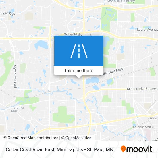 Mapa de Cedar Crest Road East