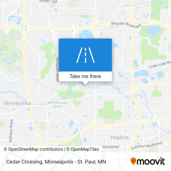 Mapa de Cedar Crossing