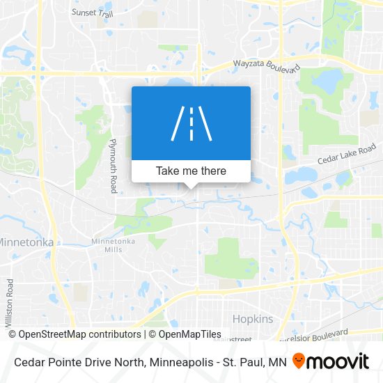 Cedar Pointe Drive North map