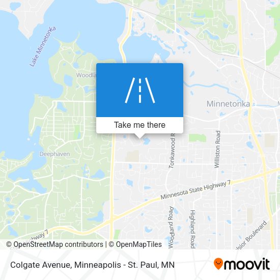 Colgate Avenue map
