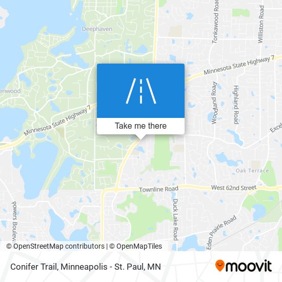 Conifer Trail map