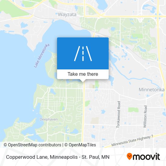Copperwood Lane map