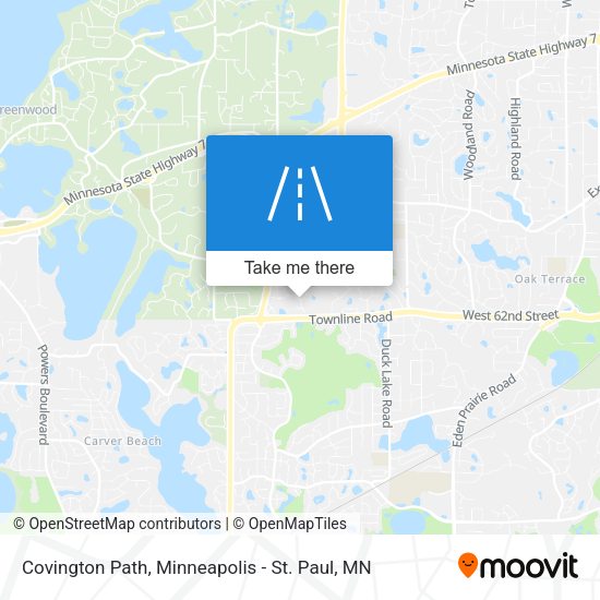 Covington Path map