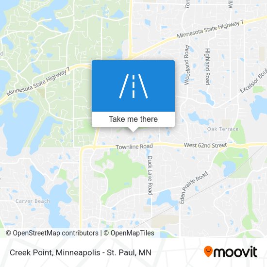 Mapa de Creek Point