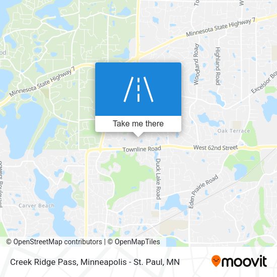 Creek Ridge Pass map