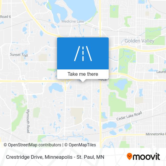 Mapa de Crestridge Drive