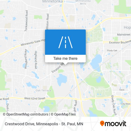 Mapa de Crestwood Drive