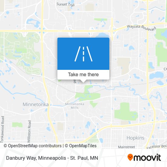 Danbury Way map