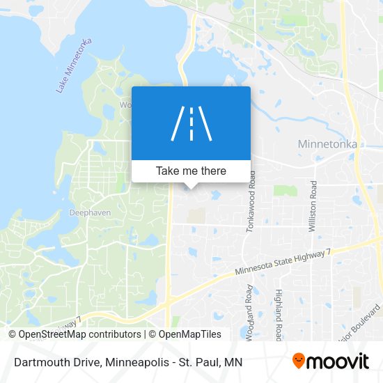 Mapa de Dartmouth Drive