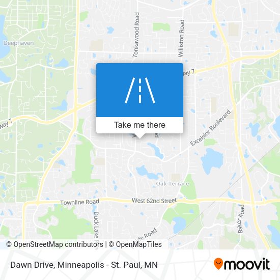 Dawn Drive map