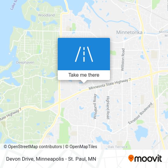 Devon Drive map