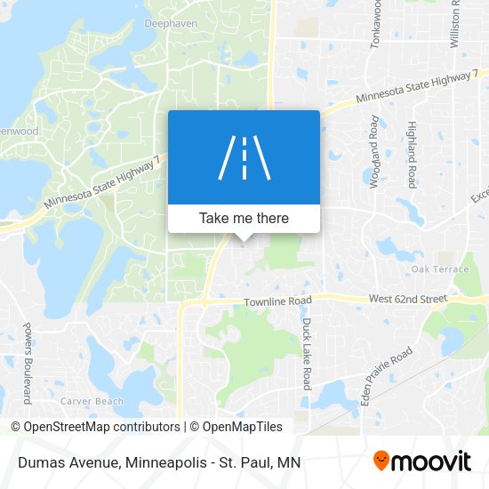 Dumas Avenue map