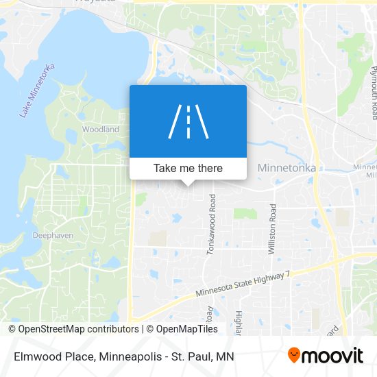 Elmwood Place map