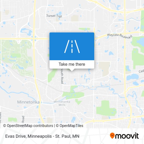 Evas Drive map
