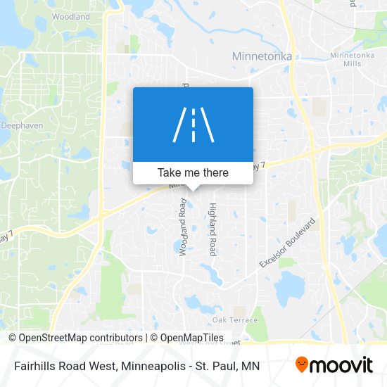 Mapa de Fairhills Road West