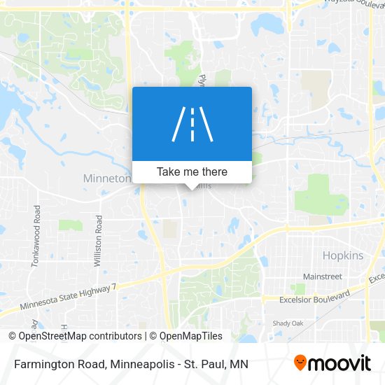 Farmington Road map