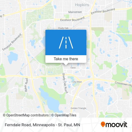 Ferndale Road map