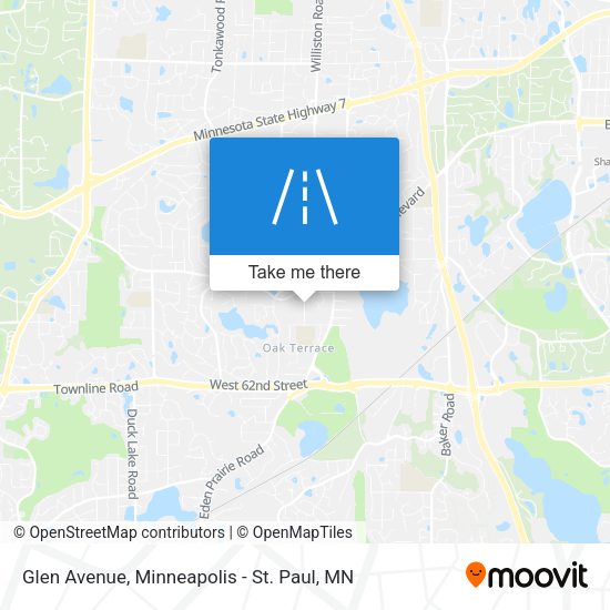 Glen Avenue map