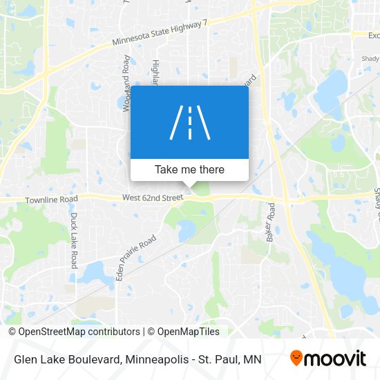 Mapa de Glen Lake Boulevard