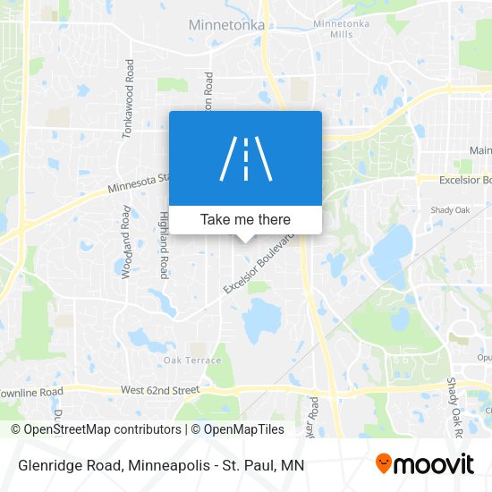 Glenridge Road map