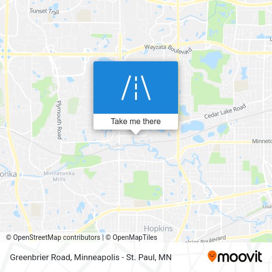 Mapa de Greenbrier Road