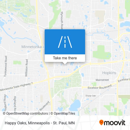 Happy Oaks map