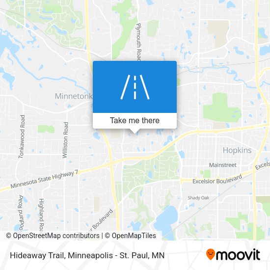 Mapa de Hideaway Trail