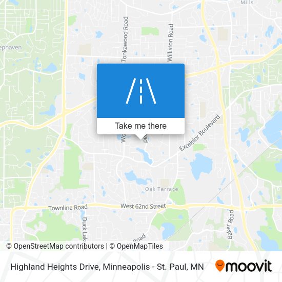 Highland Heights Drive map