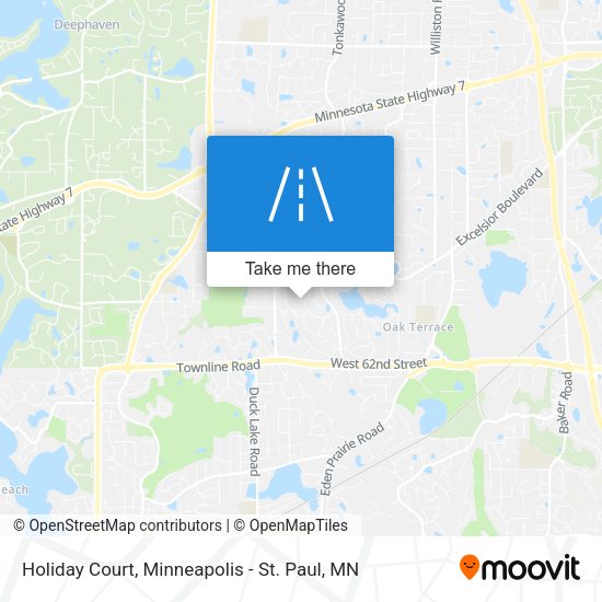 Mapa de Holiday Court