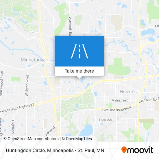 Huntingdon Circle map