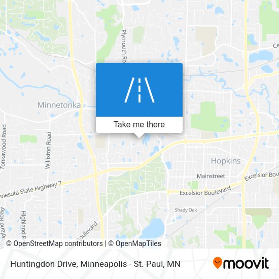 Mapa de Huntingdon Drive