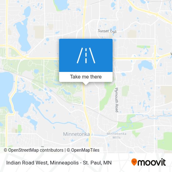 Indian Road West map