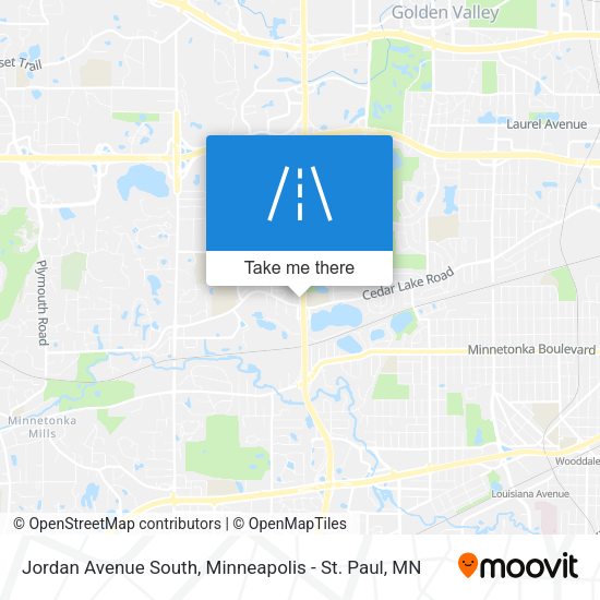 Mapa de Jordan Avenue South