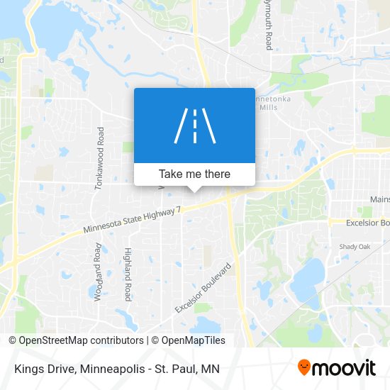 Kings Drive map