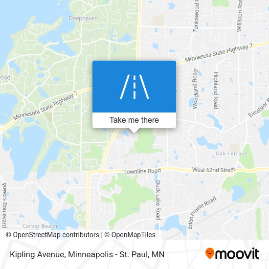 Kipling Avenue map