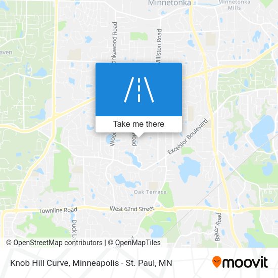 Mapa de Knob Hill Curve