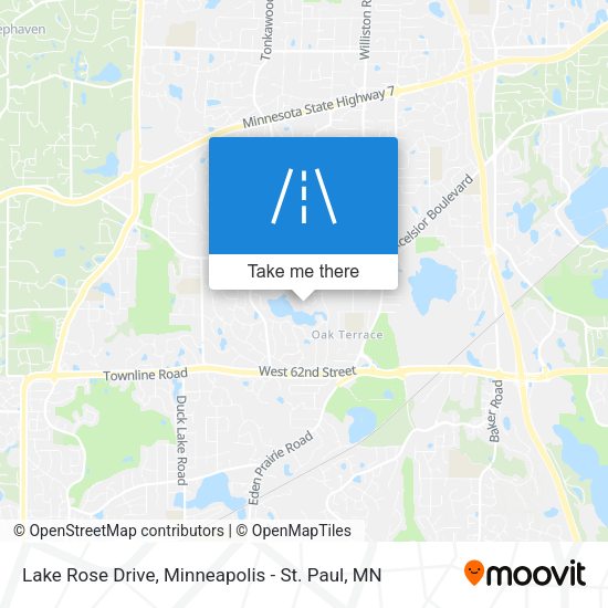 Lake Rose Drive map