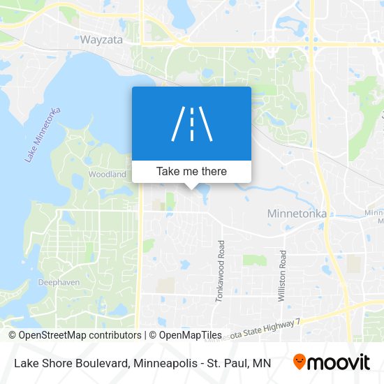 Mapa de Lake Shore Boulevard