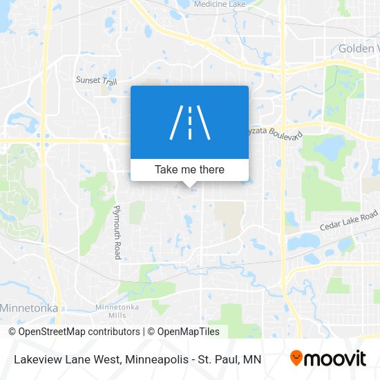 Lakeview Lane West map