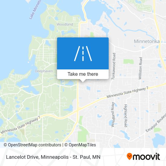 Lancelot Drive map