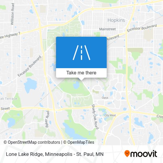 Lone Lake Ridge map