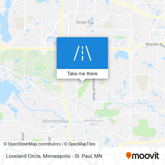 Loveland Circle map
