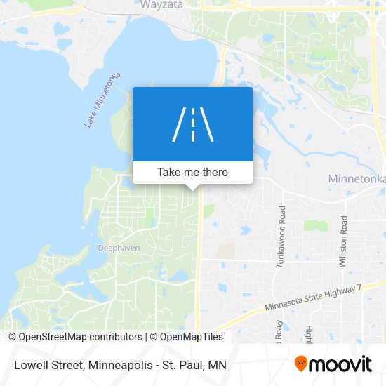 Lowell Street map