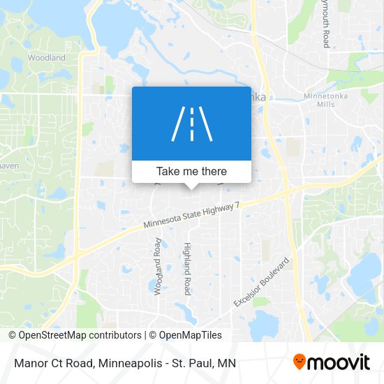 Manor Ct Road map