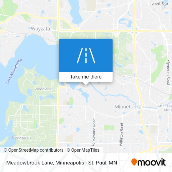 Meadowbrook Lane map