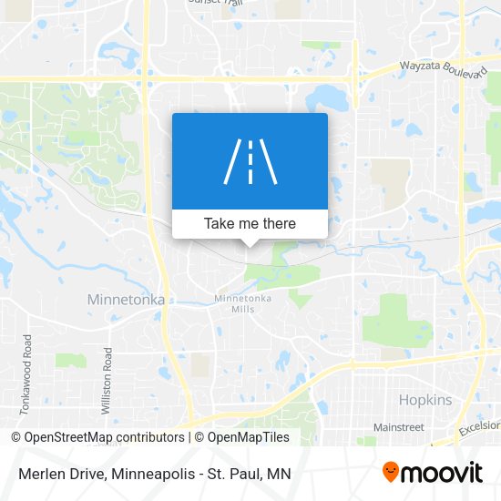 Merlen Drive map