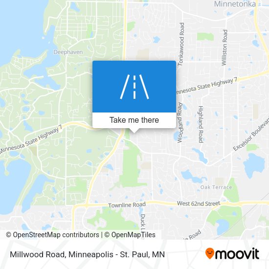Millwood Road map