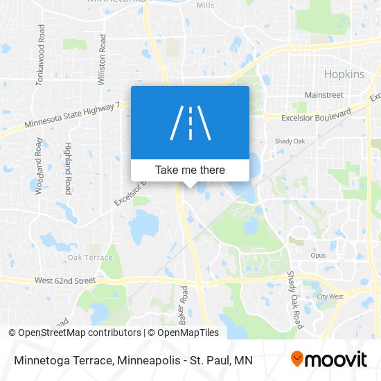 Minnetoga Terrace map