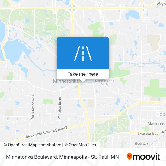 Minnetonka Boulevard map