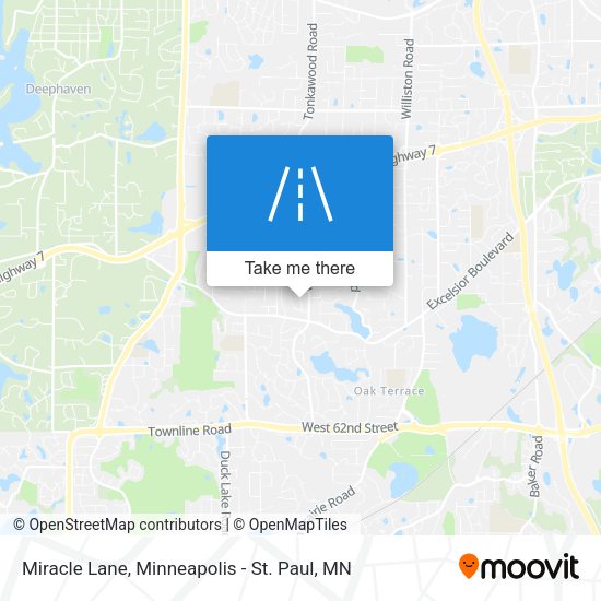 Miracle Lane map